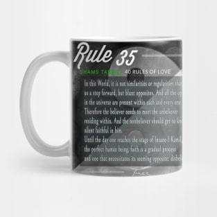 40 RULES OF LOVE - 35 Mug